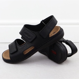 Sandalias masculinas Rieker 25558-01 Negro 3