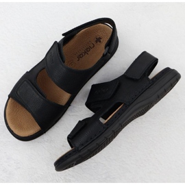 Sandalias masculinas Rieker 25558-01 Negro 4