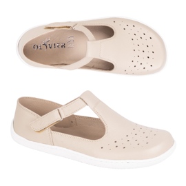 Olivier Zapatos descalzos de mujer hechos de cuero natural 1283 beige 7
