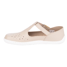 Olivier Zapatos descalzos de mujer hechos de cuero natural 1283 beige 1