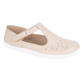 Olivier Zapatos descalzos de mujer hechos de cuero natural 1283 beige 2