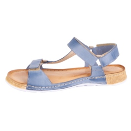 Olivier Sandalias para mujeres Barefoot Kallia Blue azul 1