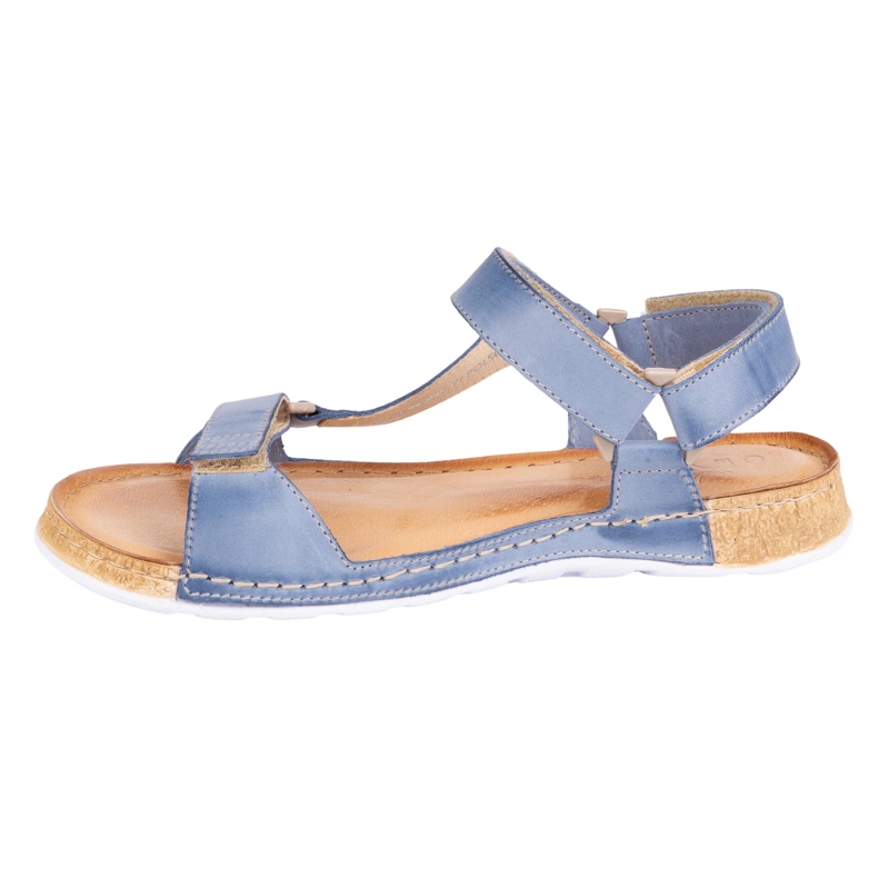 Olivier Sandalias para mujeres Barefoot Kallia Blue azul 1