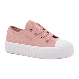 Big Star RR374011 Pink Lace -Up zapatillas de deporte rosado 8
