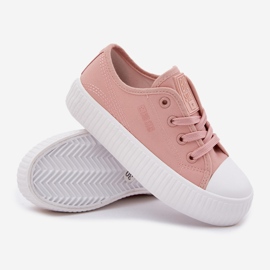 Big Star RR374011 Pink Lace -Up zapatillas de deporte rosado 5