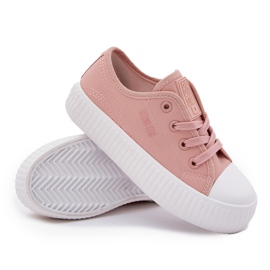 Big Star RR374011 Pink Lace -Up zapatillas de deporte rosado 9
