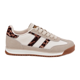 Impresión de leopardo beige beige de beige beige 8