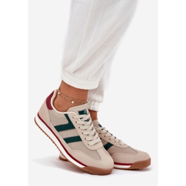 Zapatillas de deporte de mujer baja beige 1 Zapatillas de deporte de mujer baja beige 1