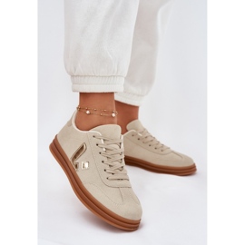 Zapatillas de deporte femenino Eco ante beige 2