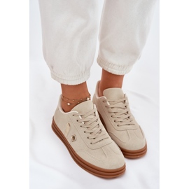 Zapatillas de deporte femenino Eco ante beige 6