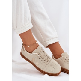 Zapatillas de deporte femenino Eco ante beige 7