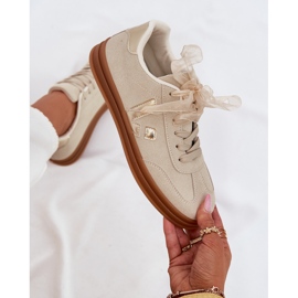 Zapatillas de deporte femenino Eco ante beige 9