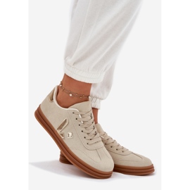 Zapatillas de deporte femenino Eco ante beige 1