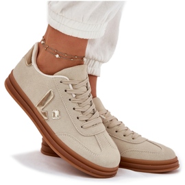 Zapatillas de deporte femenino Eco ante beige 10
