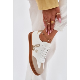 Zapatillas de cuero blanco 5