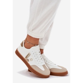 Zapatillas de cuero blanco 1