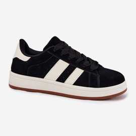 EVento Zapatillas de deporte femeninas con gamuza ecológico negro 4