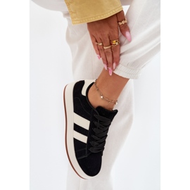 EVento Zapatillas de deporte femeninas con gamuza ecológico negro 6
