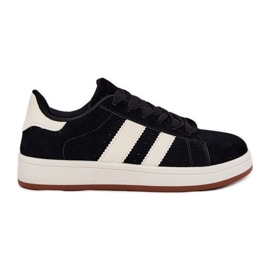 EVento Zapatillas de deporte femeninas con gamuza ecológico negro 8