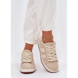 EVento Zapatillas de deporte para mujeres con beige ecológico 3
