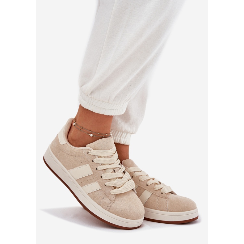 EVento Zapatillas de deporte para mujeres con beige ecológico 1