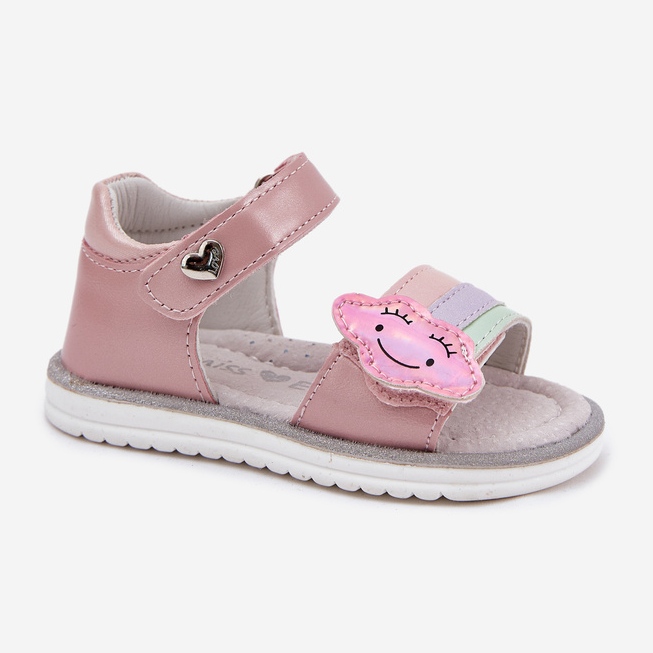 EVento Sandalias para niños sujetas con velcro rosa rosado 2