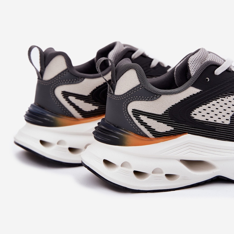 Zapatos deportivos para hombres en la plataforma de sistemas Hi-Polish Big Star RR174023 gris 2