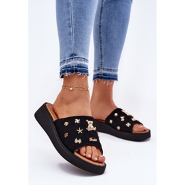 Flip de gamuza para mujeres con Vinceza 66741 Pins negros 2