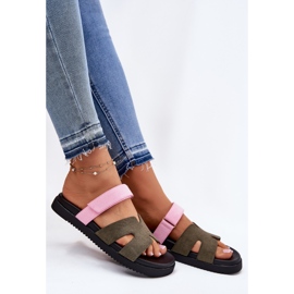 Flip Flip Flip con Vinceza 17401 Pink-Re-Iguk Velcro verde 6
