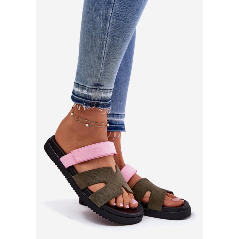 Flip Flip Flip con Vinceza 17401 Pink-Re-Iguk Velcro verde 1