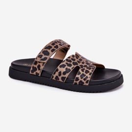 Flip Flip Flip Flip con Vinceza 17401 Velcro Leopard marrón 4