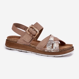 Sandalias para mujeres con inblu GS000056 beige 4