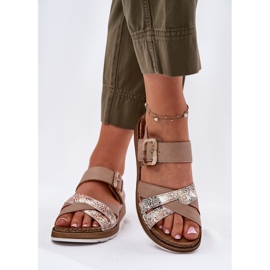 Sandalias para mujeres con inblu GS000056 beige 3