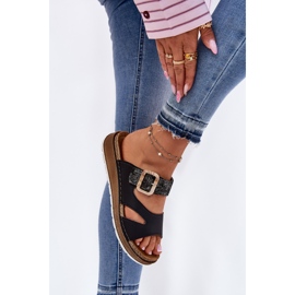 Flip de mujeres livianas con Inblu GS000055 Hebilla negra negro 6