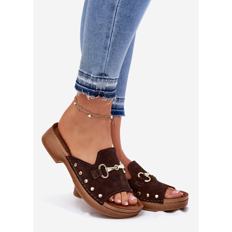 Zapatillas de ante mujeres inblu tf0002k marrón 1