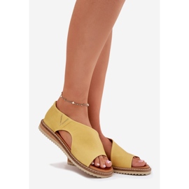 Sandalias de cuero para mujeres Artiker 46C1015 Amarillo 1 Sandalias de cuero para mujeres Artiker 46C1015 Amarillo 1