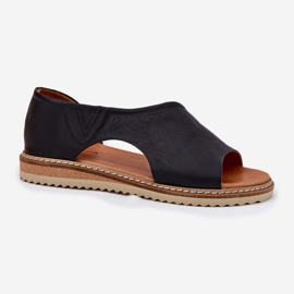 Sandalias de cuero para mujeres Artiker 46C1016 Negro 4