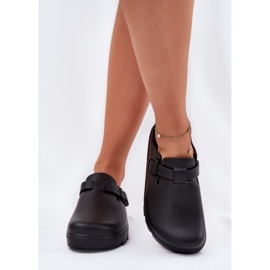EVento Flip de espuma para mujeres chanclas con cinturón y abrazadera negra negro 3