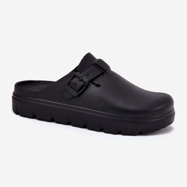 EVento Flip de espuma para mujeres chanclas con cinturón y abrazadera negra negro 4