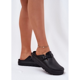 EVento Flip de espuma para mujeres chanclas con cinturón y abrazadera negra negro 6