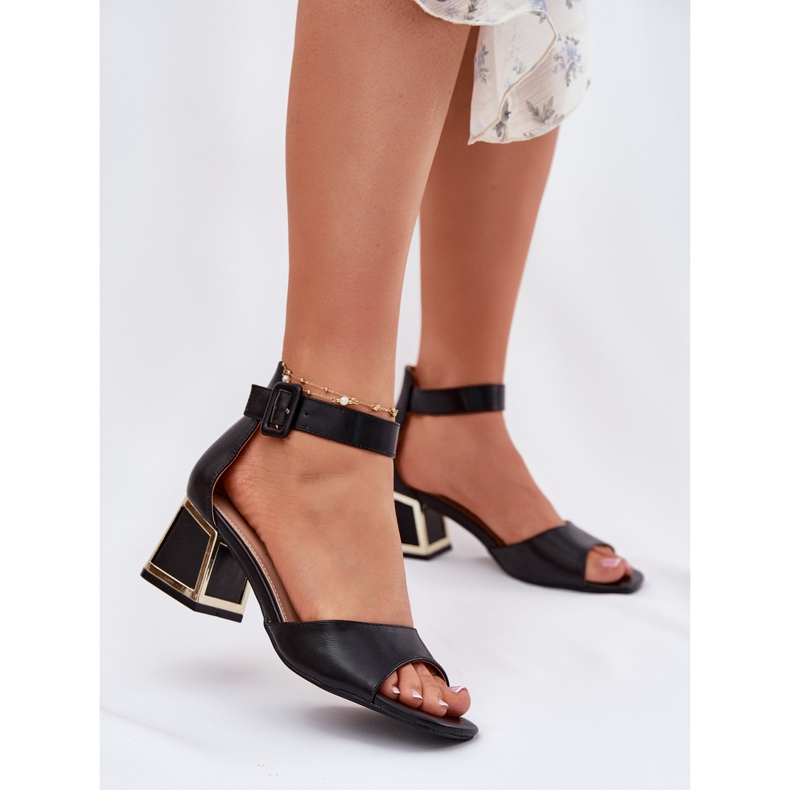 EVento Sandalias De Mujer Con Tacón Alto Negro 2