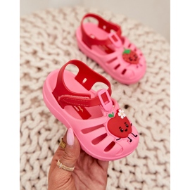 Velcro Sandalias para niños Fruit 83615 Ipanema Summer XIV Pink-Red rosado 4
