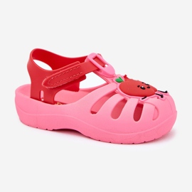 Velcro Sandalias para niños Fruit 83615 Ipanema Summer XIV Pink-Red rosado 5