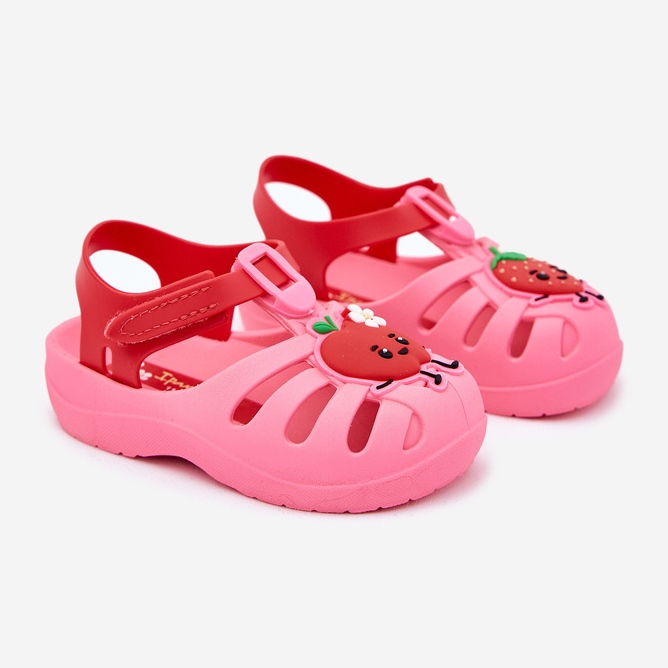 Velcro Sandalias para niños Fruit 83615 Ipanema Summer XIV Pink-Red rosado 1