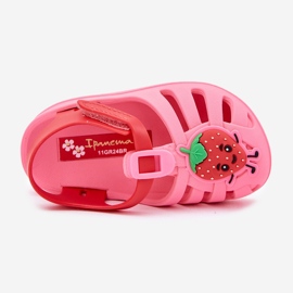 Velcro Sandalias para niños Fruit 83615 Ipanema Summer XIV Pink-Red rosado 3