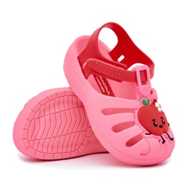 Velcro Sandalias para niños Fruit 83615 Ipanema Summer XIV Pink-Red rosado 6