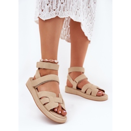 Sandalias de mujeres con beige 2