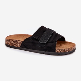 Flip Flip Flip Flip con velcro en la plataforma de corcho Black negro 3
