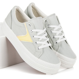 Kylie Zapatillas en la plataforma gris 2