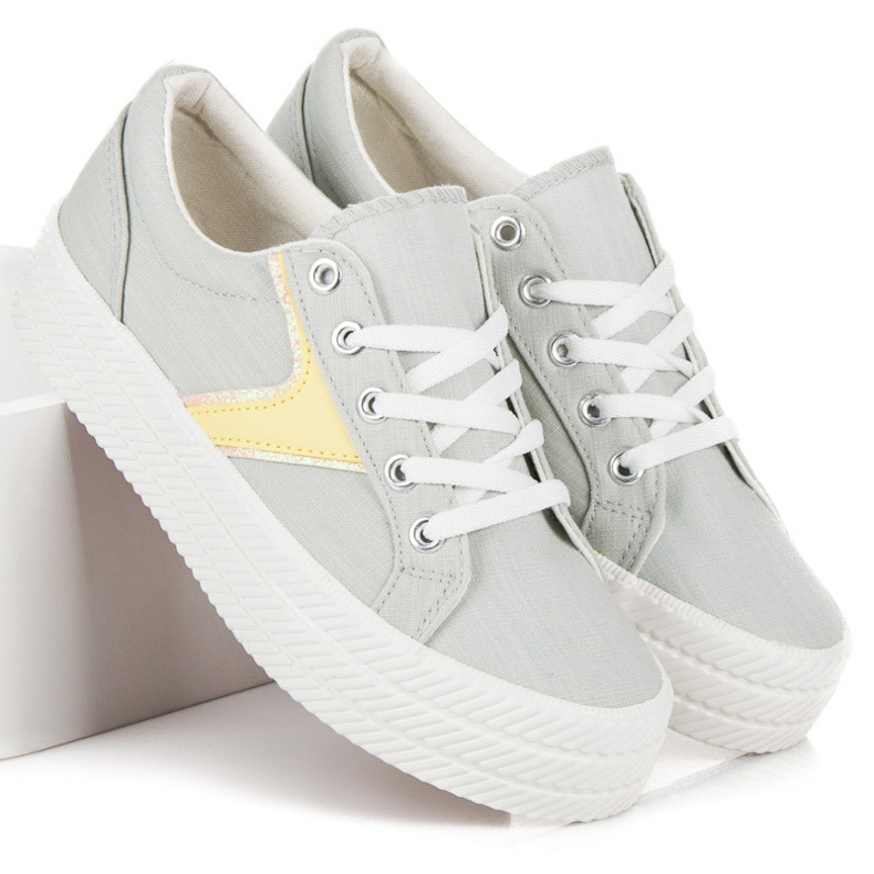 Kylie Zapatillas en la plataforma gris 2